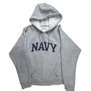 Champion Sport Stretch US Naval Academy Navy Hoodie Gray Womens Medium